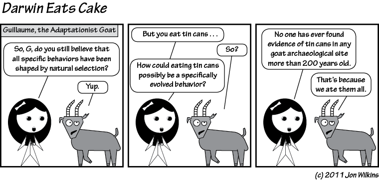 In which Guillaume claims that all behaviors are adaptations